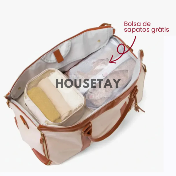 "Black/Friday" Bolsa Dobrável 60L / A Primeira Mala de Viagem Revolucionária - JetSetFemme®️ 2024