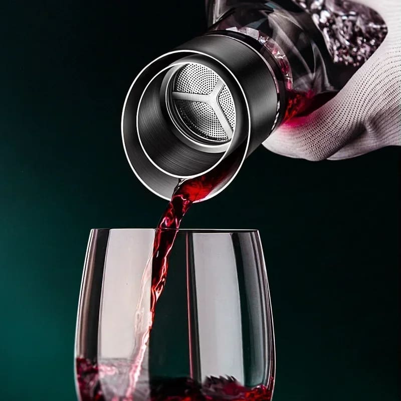 Decanter de Vinho Vidro Iceberg Aerador Housetay