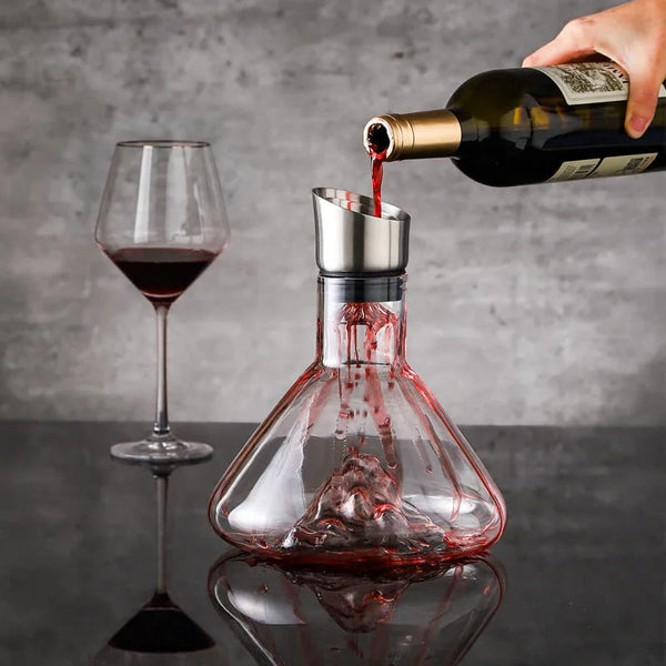 Decanter de Vinho Vidro Iceberg Aerador Housetay