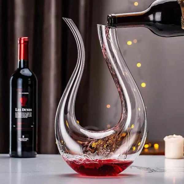 Decanter Cisne Para Vinho de Cristal Housetay