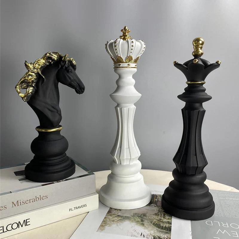 Estatuetas de Xadrez em Resina Retro Housetay